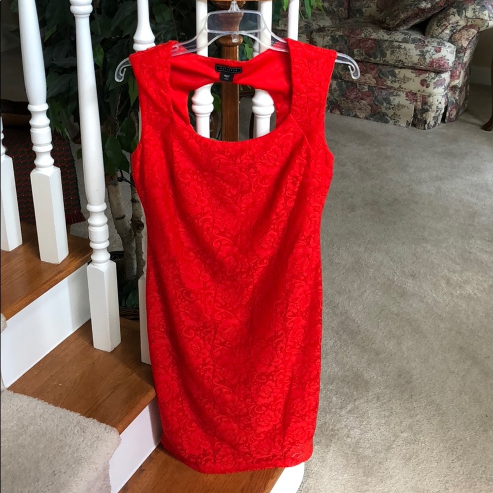 NWOT - Red Lace Dress - Metaphor - Size M